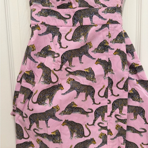 K1. J. Crew Ratti Cheetah Print Wrap Dress Pink - Picture 4 of 11